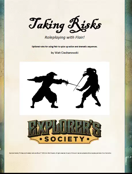 Taking Risks: Roleplaying with Flair! - Chaosium | Explorer's Society ...