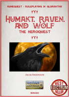 Humakt, Raven, and Wolf