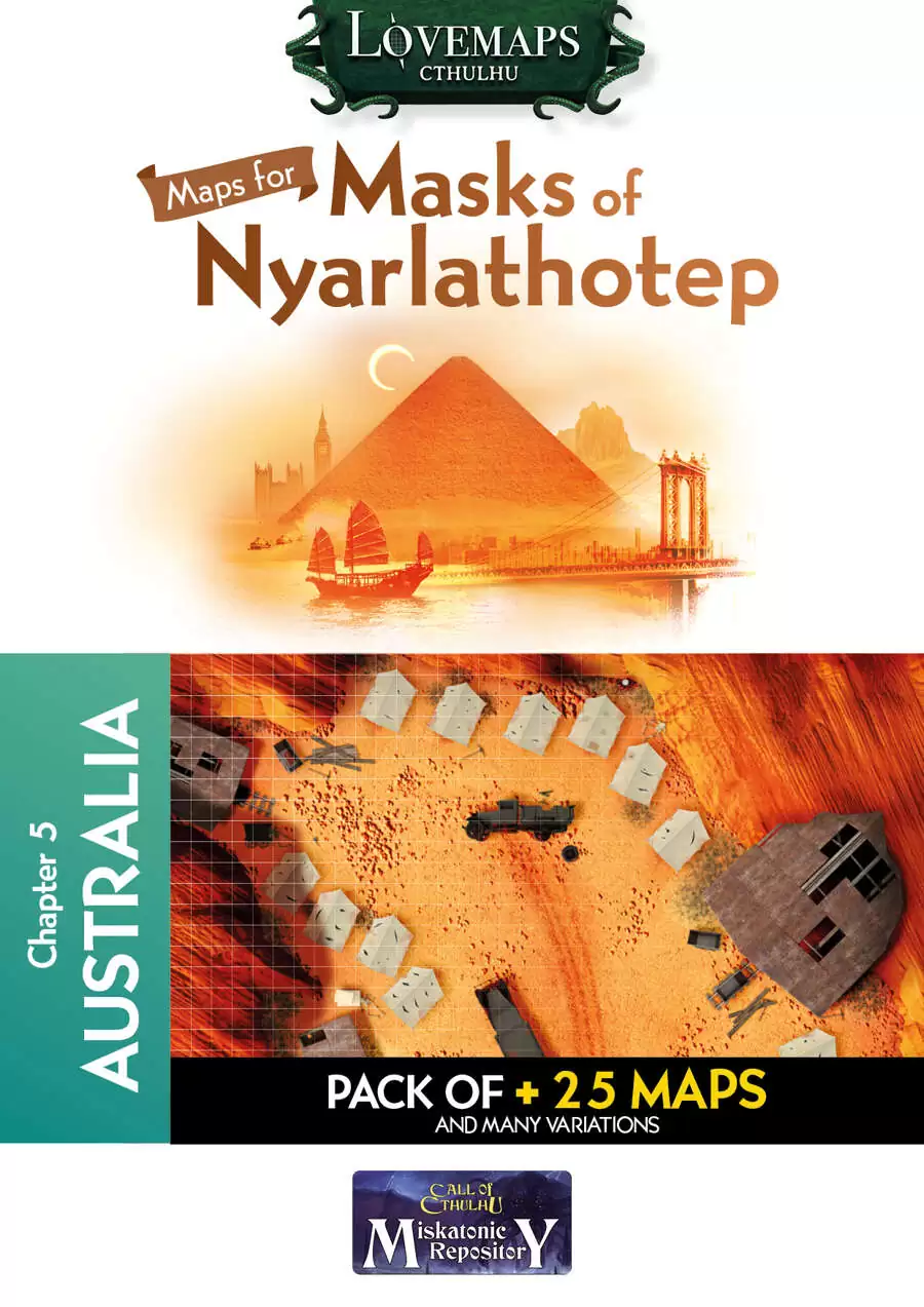 Cthulhu Maps - Masks of Nyarlathotep - ch5 - Australia Pack - Chaosium ...