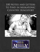 100 Notes and Letters to Find in Miskatonic Country: Kingsport