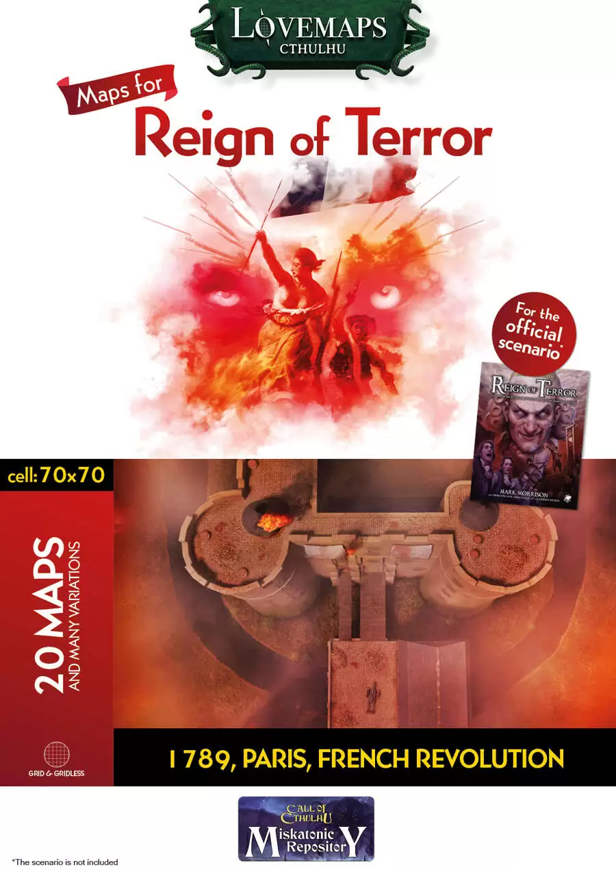 Cthulhu Maps - scenario map pack - Reign of Terror - Chaosium ...