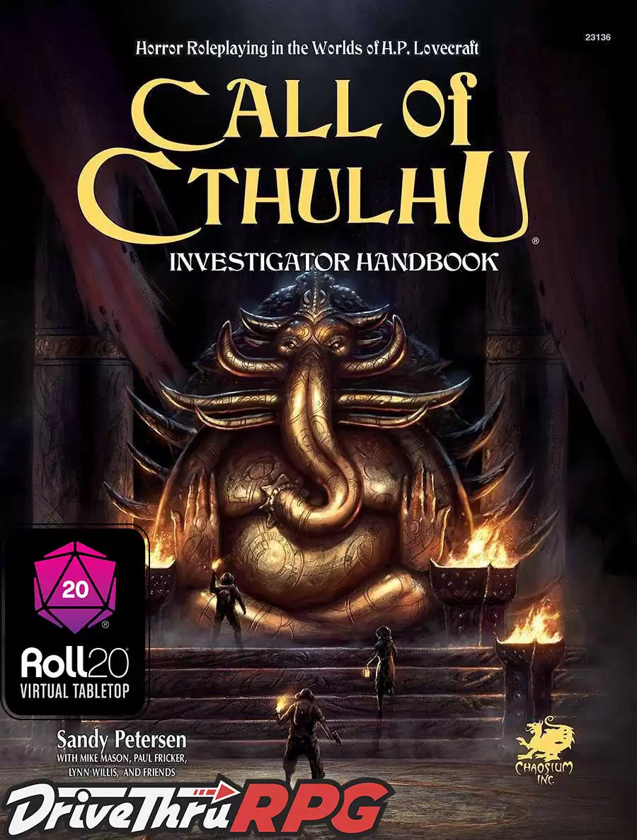 Call of Cthulhu Investigator Handbook | Roll20 VTT + PDF [BUNDLE
