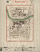 Town of Arkham Street Plan Map