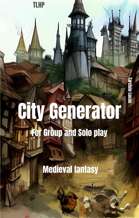 City Generator for Group and Solo Play - Medieval Fantasy