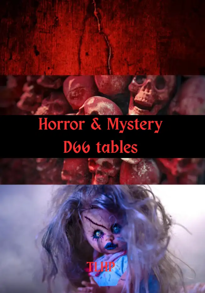 HORROR & MYSTERY D66 Tables