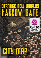 Strange New Worlds - City Map – Harrow Gate (Lazulum IV) - Roll20 VTT Unlock