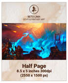 Half Page - Dragon Siege - RPG Stock Art