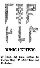 Fantasy Stock Art: Runic Letters