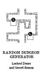 Random Dungeon Generator: Locked Doors and Secret Rooms