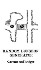 Random Dungeon Generator: Caverns and Bridges 01
