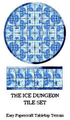 The Ice Dungeon Tile Set Easy 3D Papercraft Tabletop Terrain