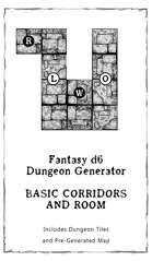 D6 Random Fantasy Dungeon Generator #1 Basic Corridors and Room