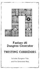 D6 Random Fantasy Dungeon Generator #2 Twisting Corridors