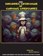Malidrex Catalogue of Curious Creatures