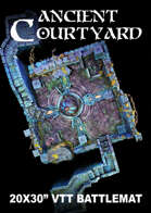 Ancient Courtyard Battlemat for VTT