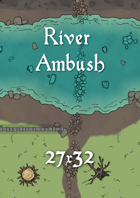 32x27 Battlemap - River Ambush
