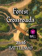 Forest Crossroads Battlemap | Roll20 VTT