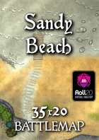 Sandy Beach Battlemap | Roll20 VTT