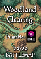 Woodland Clearing Battlemap [BUNDLE]
