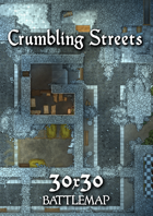 Crumbling Streets Battlemap (Commercial License)