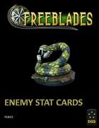 Freeblades Enemy Model Stat Cards