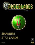 Freeblades Shakrim Model Stat Cards