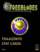 Freeblades Traazorite Model Stat Cards