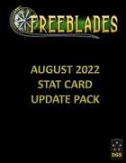 Freeblades AUG22 Update Pack Model Stat Cards