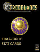 Freeblades Traazorite Model Stat Cards NOV22