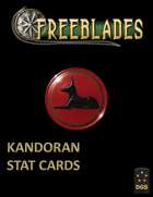 Freeblades Kandoran Model Stat Cards AUG23