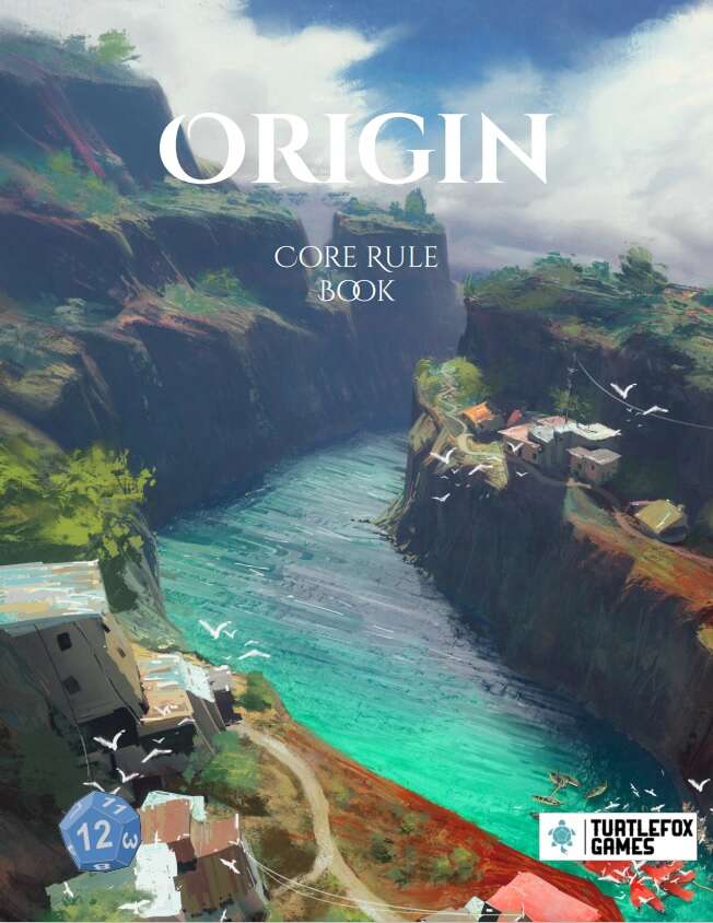 Origin: Core Rule Book Black and White edition