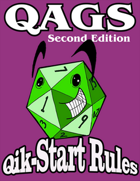 QAGS Second Edition Qik-Start Rules