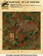 Bandit Camp 36" x 36" 28mm Map for Fantasy RPGs