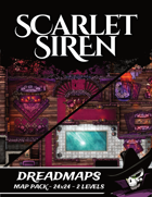 DreadMaps: Scarlet Siren - A Brothel Bathhouse Hotel 24x24