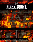 Fiery Ruins - Infernal Flame and Lava Dungeon (Foundry VTT)