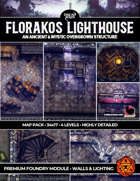 Florakos Lighthouse - Abandoned Mystical Ancient Tower - 4 Levels (Foundry VTT)