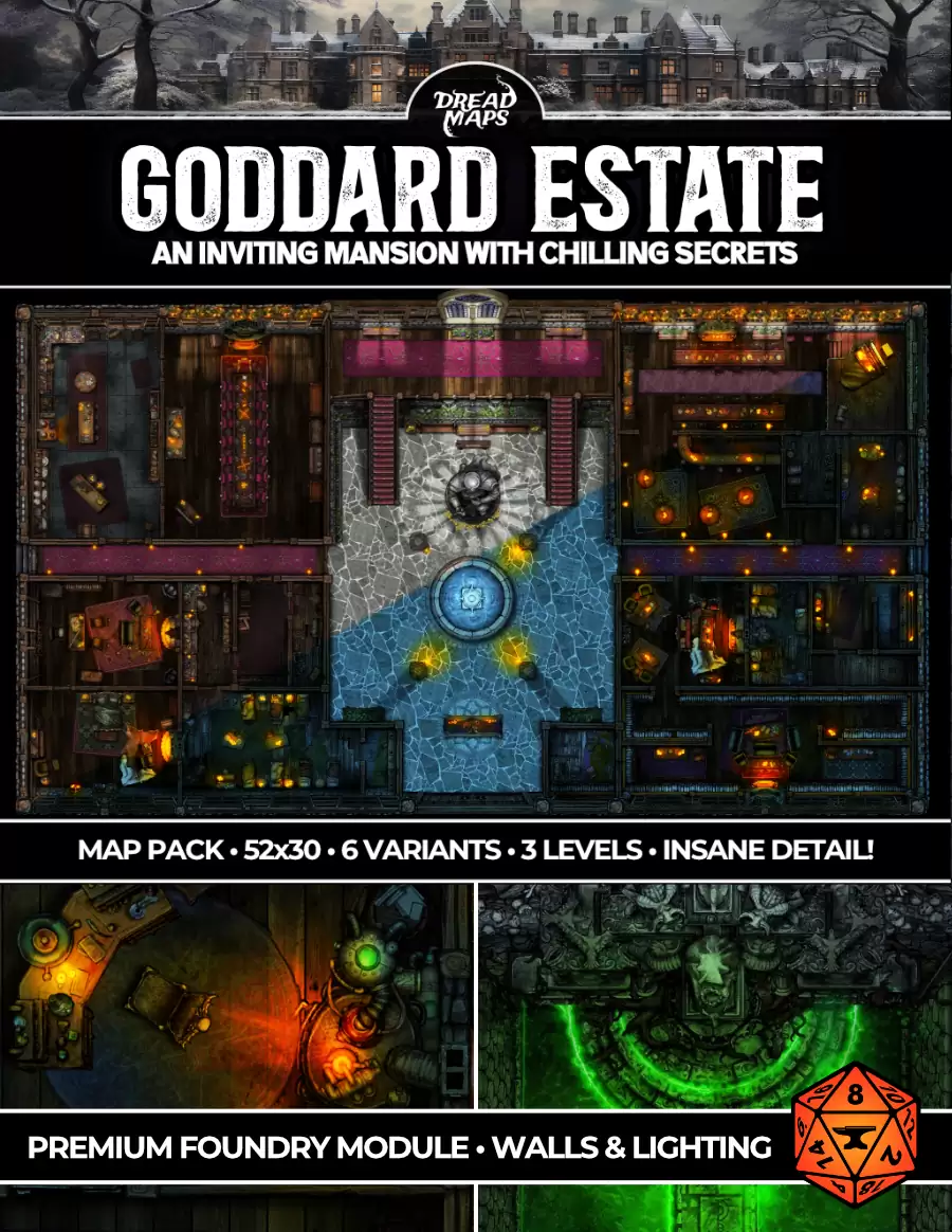 Goddard Estate - Opulent Gothic Mansion Manor and Dark Ritual Dungeon ...