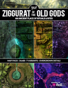 Ziggurat of the Old Gods - A Jungle Pyramid and Tribe Village with Mystic River, Lagoon and Altars (Roll20)