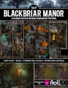Blackbriar Manor - A 3-Level Haunted Abandoned Victorian Cottage Estate with Prison Dungeon and Arcane Magic Battlemap (Roll20)