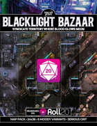 Blacklight Bazaar - A Cyberpunk Gangland Warehouse Illicit Weapons Depot (Roll20)