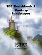 TBE Sketchbook 1: Fantasy Landscapes Stock Art