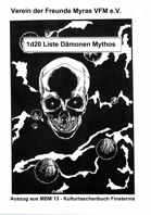 MYRA - D20-Liste Dämonen Mythos