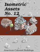 Isometric Assets No. 12, American Colonial Buildings