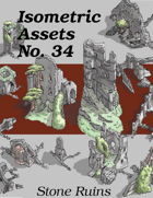 Isometric Assets No. 34, Stone Ruins