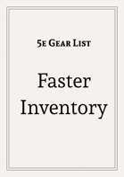 5e Gear List