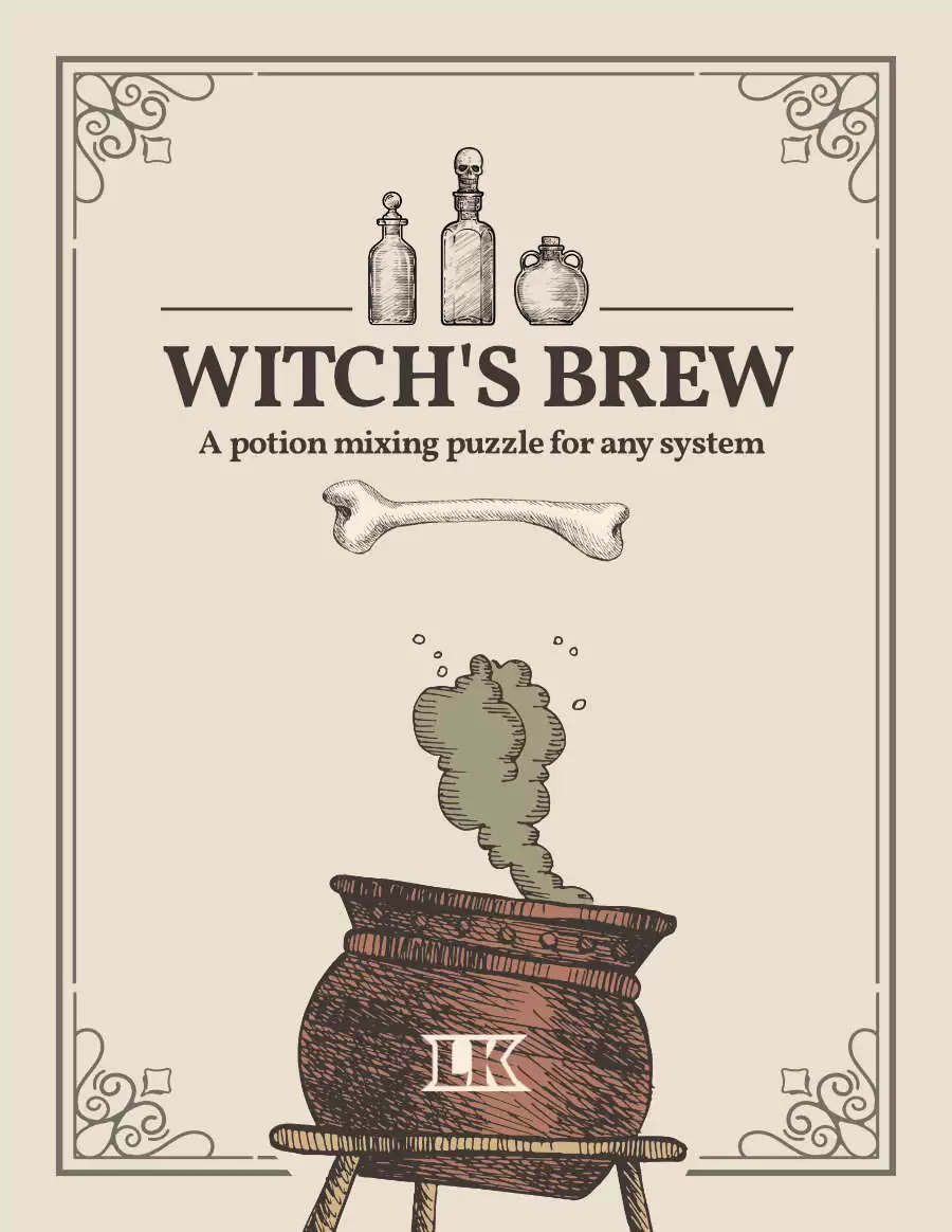 Witch's Brew A potion mixing puzzle for any system by LegendKeeper(tm
