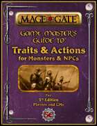 Game Master's Guide to Traits and Actions for Monsters and NPCs