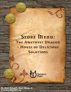 Store Menu: The Amethyst Dragon House of Delicious Solutions