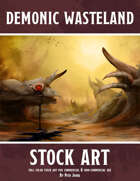 Demonic Desert or Wasteland- Scene or Location Art