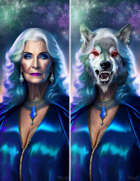 Werewolf Sorceress- Creature, Monster or Character Art